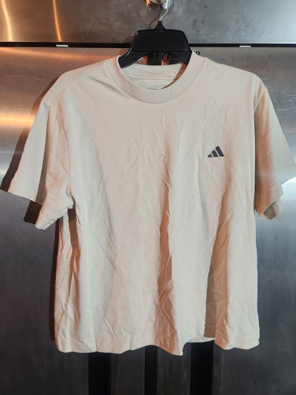 Adidas Short Sleeve T-Shirt Cream Size L